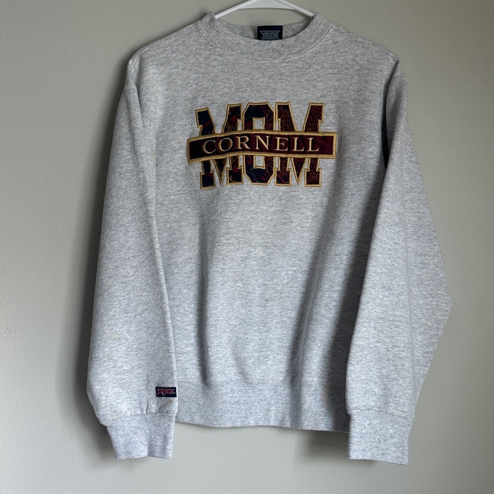 Vintage Jansport Gray Cornell Mom Crewneck Sweater